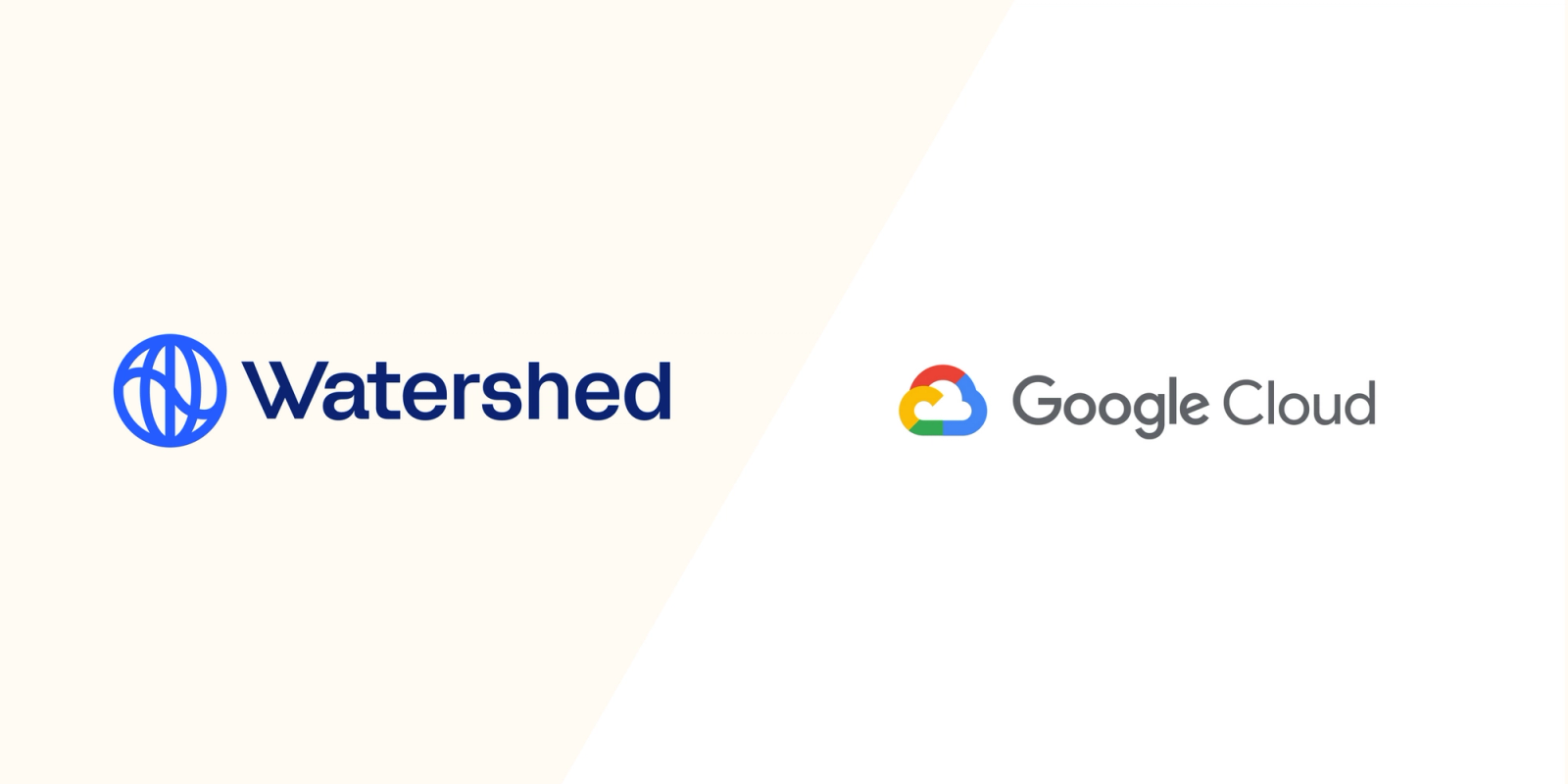 Watershed logo and Google Cloud sustainability logo