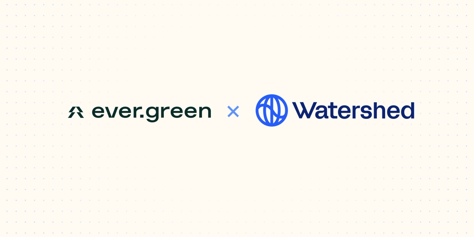 Evergreen x Watershed logos