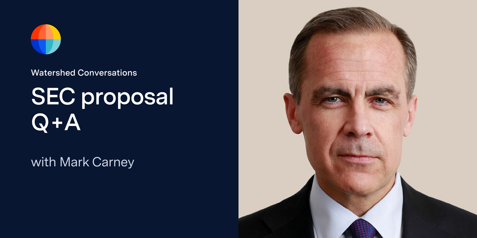 headshot of mark carney text SEC proposal Q and A